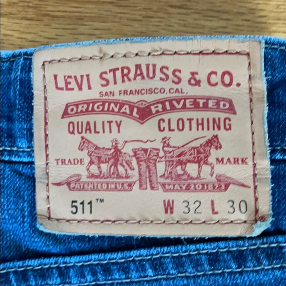 Levi’s 511 Button Double Layer Crotch Size 32x30 - image 2